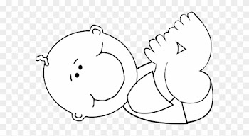 Baby Outline Clip Art - Baby Outline Template