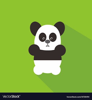 Baby panda vector image