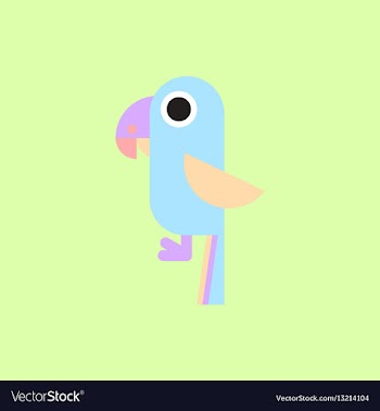 Baby parrot vector image