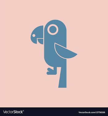 Baby parrot vector image