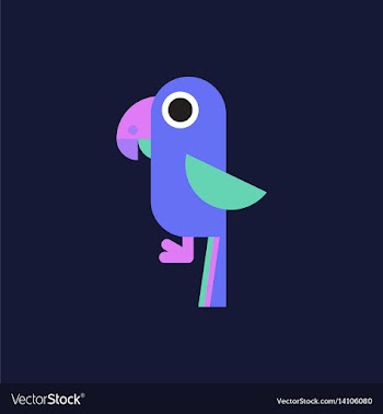 Baby parrot vector image