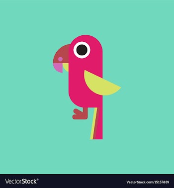 Baby parrot vector image