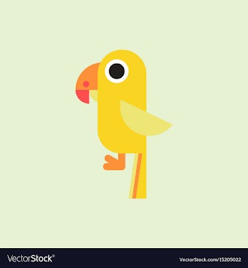 Baby parrot vector image