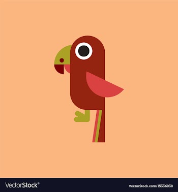 Baby parrot vector image