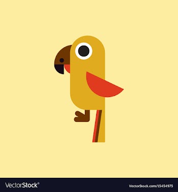 Baby parrot vector image