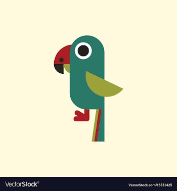 Baby parrot vector image