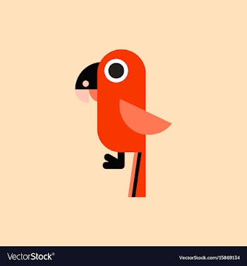 Baby parrot vector image