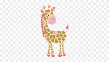 Baby Pink Giraffe Clipart - Pink Baby Giraffe Png