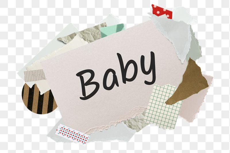 Baby png word sticker, aesthetic | Free PNG - rawpixel