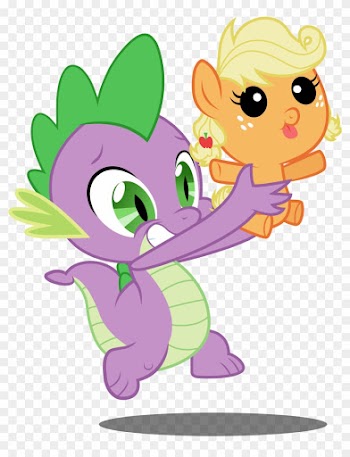 Baby Pony, Foal, Pony, Safe, Simple Background, Spike, - My Little Pony Spike Baby
