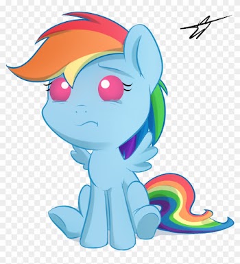 Baby Rainbow Dash By K - Rainbow Dash As A Baby