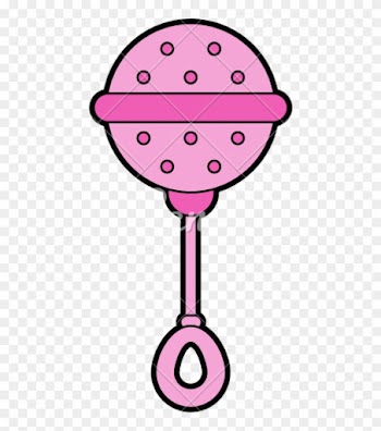 Baby Rattle Icon Image - Baby Rattle Pink Clipart
