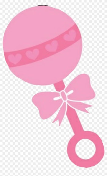 Baby Rattle Infant Clip Art - Pink Baby Rattle Clipart