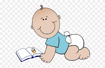Baby Reading Clipart - Baby Reading Clip Art