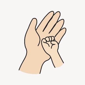 Baby's fist clipart, newborn child | Free PSD Illustration - rawpixel
