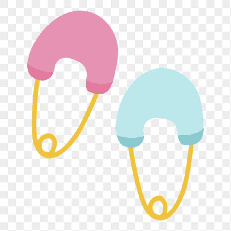 Baby safety pin png sticker, | Free PNG Illustration - rawpixel