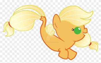 Baby Seapony Applejack By Magpie-pony - Applejack Baby