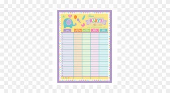 Baby Shower 'guess The Baby Stats' Game - Guess The Baby's Weight