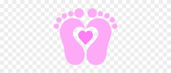 Baby Shower Animal Clip Art Baby Shower Invitations - Pink Baby Foot Print