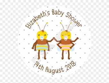 Baby Shower Bees Sweet Cone Stickers - Baby Shower
