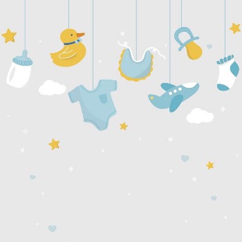Baby shower border background vector | Free Vector - rawpixel