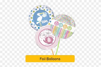 Baby Shower Decorations For Girl - 18" Foil Stork Boy Baby Shower Helium Balloon