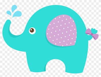Baby Shower Elephant Clip Art 1657056 - Dibujo De Elefante Bebe Para Baby Shower