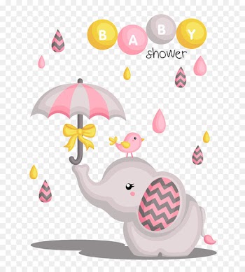 Baby shower Euclidean vector Stock photography Clip art - Elephant nose umbrella 