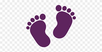 Baby Shower Icons Stock Vector - Baby Footprints