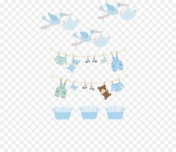 Baby shower Infant Boy Clip art - white crane 