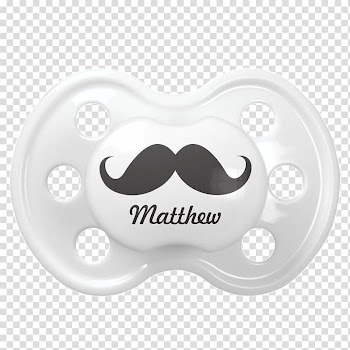 Baby shower Infant Gift T-shirt Pacifier, moustache transparent background PNG clipart