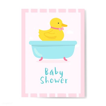 Baby shower invitation card design | Free stock vector - 544493