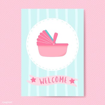 Baby shower invitation card design | Free stock vector - 544578