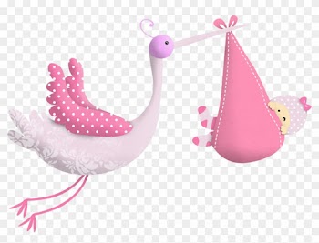 Baby Shower Nena Ilustraciones - Transparent Background Baby Girl Clipart