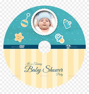 Baby Shower Party Dvd Template Vol - Baby Shower Dvd Labels Psd