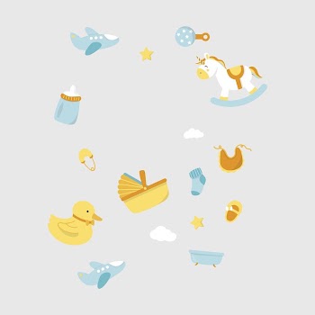 Baby shower patterned background vector | Free Vector - rawpixel