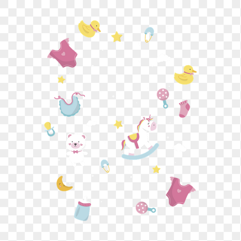 Baby shower png patterned transparent | Free PNG - rawpixel