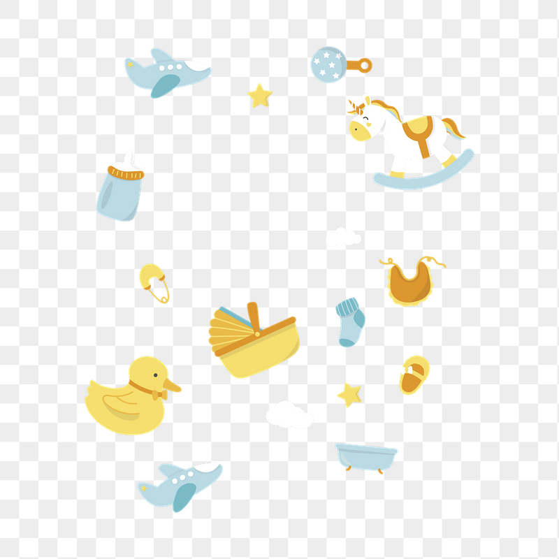 Baby shower png patterned transparent | Free PNG - rawpixel
