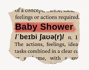 Baby Shower ripped dictionary, editable | Free PSD - rawpixel