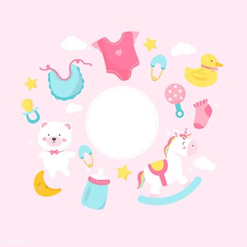 Baby shower theme copy space | Free stock vector - 544490