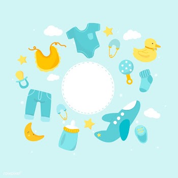 Baby shower theme copy space | Free stock vector - 544540