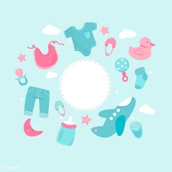 Baby shower theme copy space | Free stock vector - 544548