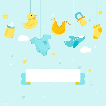 Baby shower theme copy space | Free stock vector - 544583