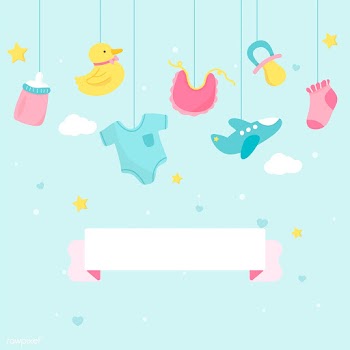 Baby shower theme copy space | Free stock vector - 544586