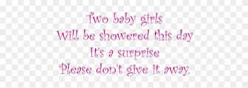 Baby Shower Twins Invitation Clip Art-8 - Twin Girls Baby Shower Transparent