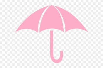 Baby Shower Umbrella Clip Art - Pink Baby Shower Umbrella