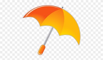 Baby Shower Umbrella Clipart Free - Orange Umbrella Png