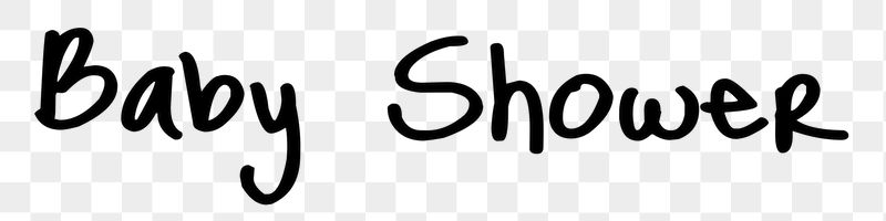 Baby shower word png, simple | Free PNG - rawpixel
