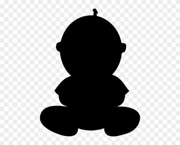 Baby Sitting Silhouette Clip Art - Baby Silhouette Clip Art