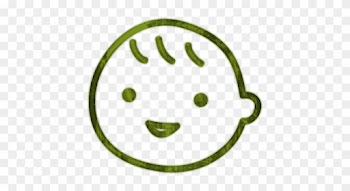 Baby Smiley Face Clip Art - Black And White Baby Face Clipart